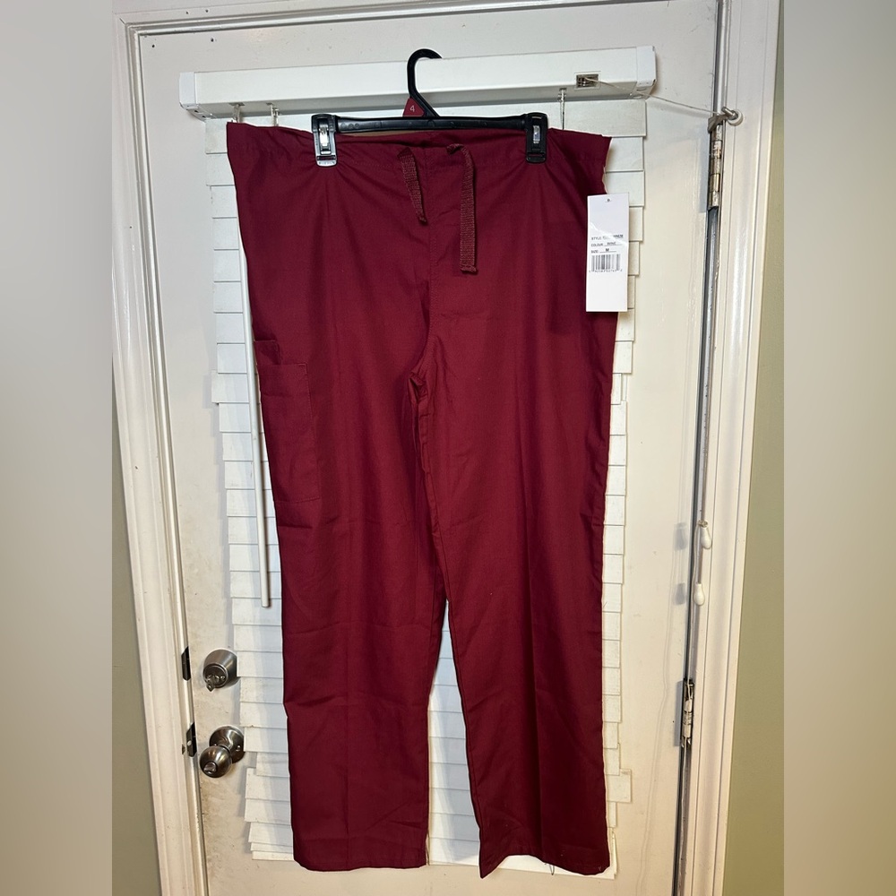 Burgundy scrub Pants